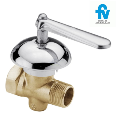 LLAVE DE GAS MH BRONCE C/ CAMPANA DE 13 mm