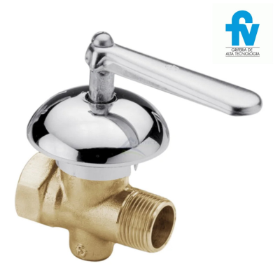 LLAVE DE GAS MH BRONCE C/ CAMPANA DE 19 mm
