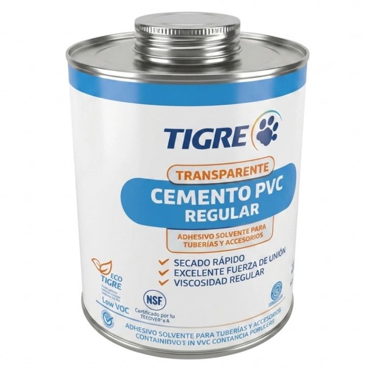PEGAMENTO- CEMENTO TRANSPARENTE PVC DE 475 ml